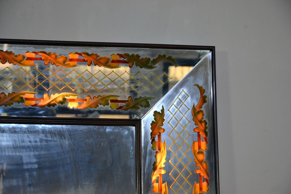 Backlit Mirror by Luigi Brusotti, Italy, 1940s - 8