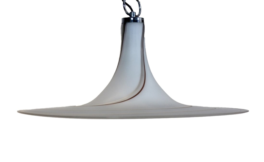 XL Swirled Glass Pendant from Vetri Murano, 1960s (1 of 11)