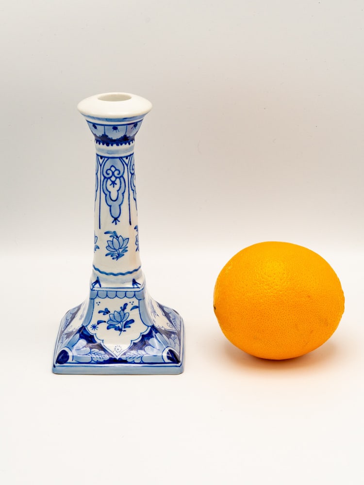 Hand-Painted Candlesticks from Royal Delft, Set of 2 - 4