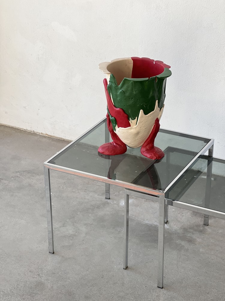 Glass and Metal Coffee Tables, 1970s, Set of 2 - 3