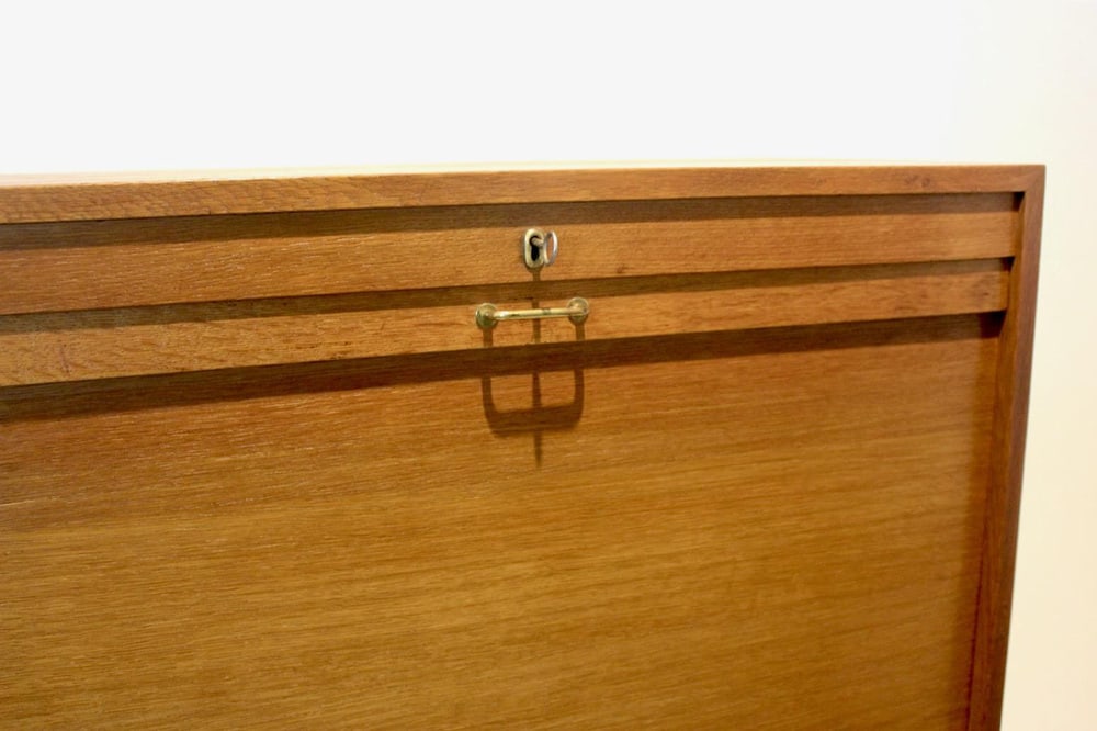 Dutch Library Office Storage Cabinet with Sliding Door - 3