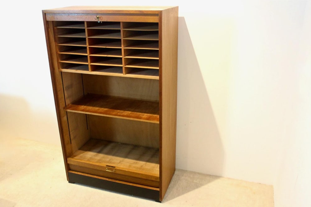 Dutch Library Office Storage Cabinet with Sliding Door - 6