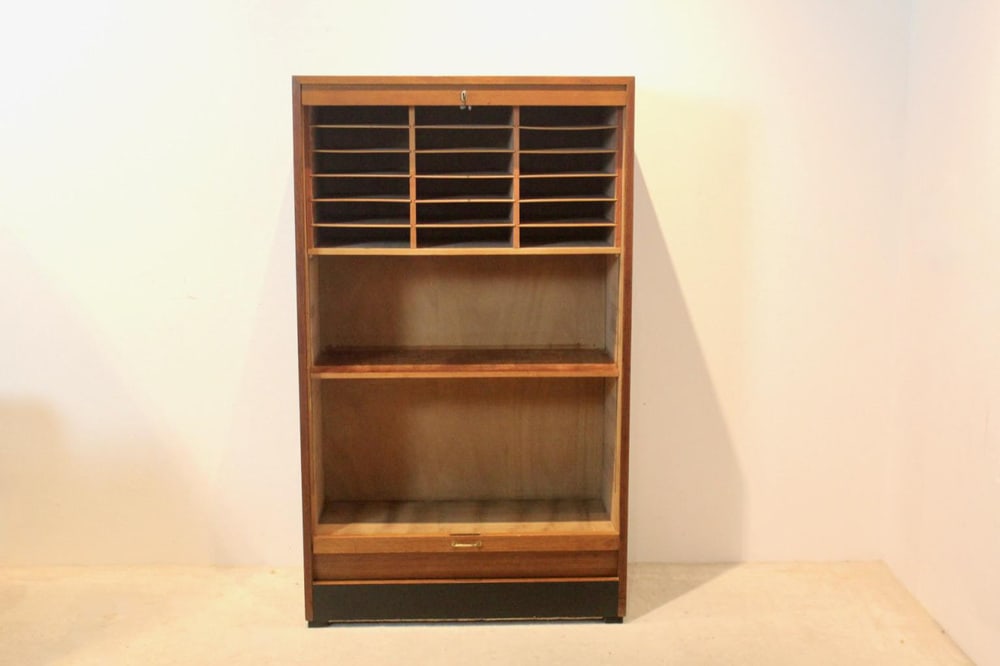 Dutch Library Office Storage Cabinet with Sliding Door - 9