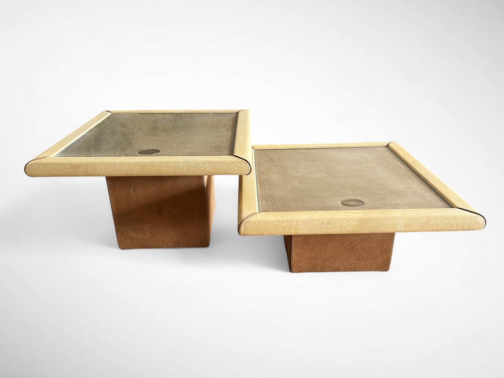 Set of Side Tables by Carlo Bartoli, 1980s - 2