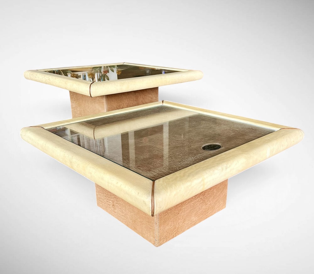 Set of Side Tables by Carlo Bartoli, 1980s - 4