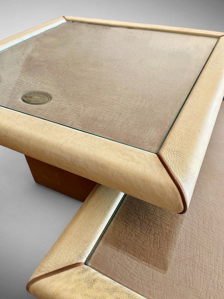 Set of Side Tables by Carlo Bartoli, 1980s - 7