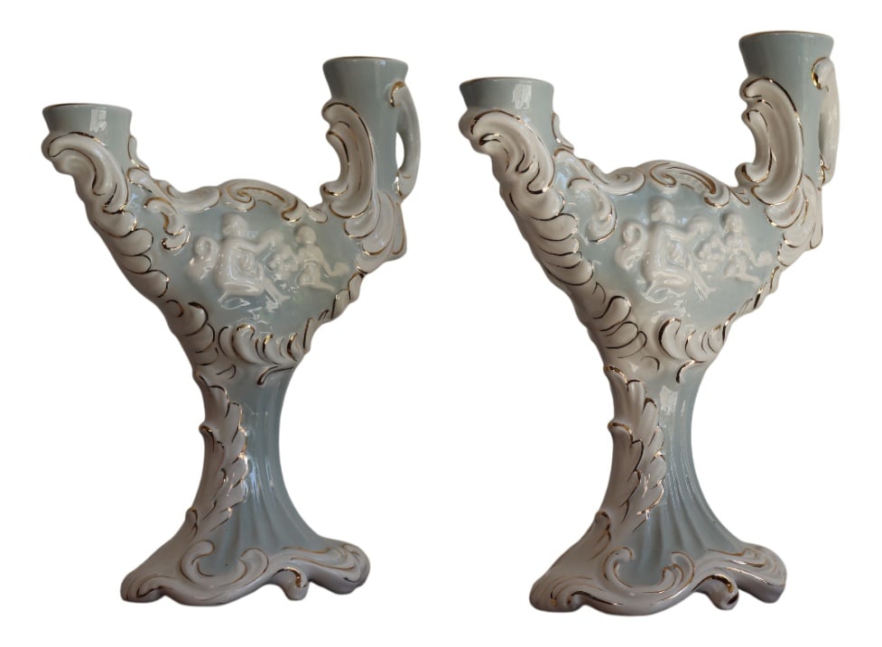 Ceramic Pieces in Capodimonte Ceramic, 1950s, Set of 5 (1 of 20)