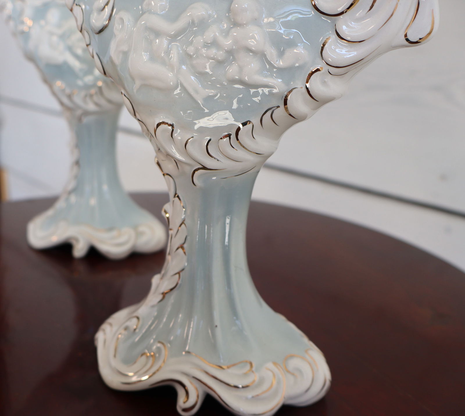 Ceramic Pieces in Capodimonte Ceramic, 1950s, Set of 5 - 5