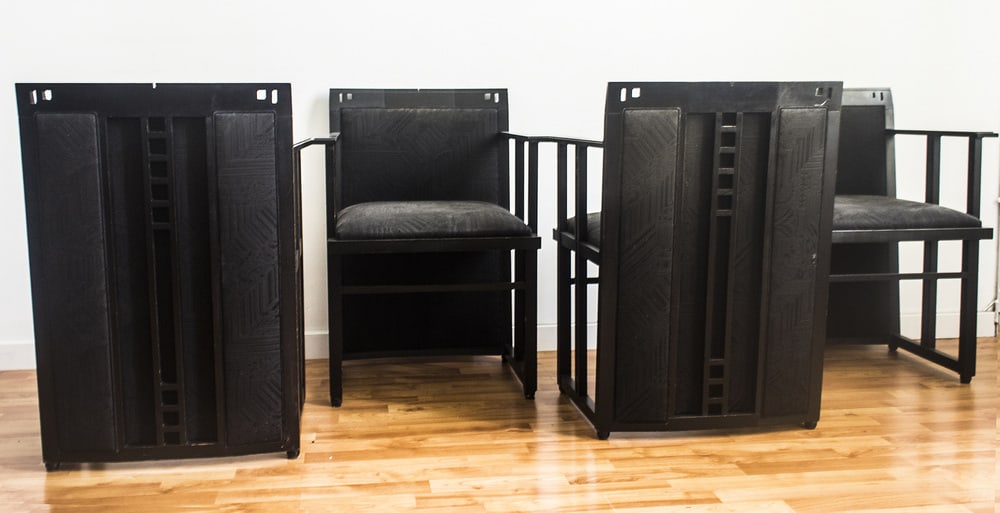 Galaxy Chairs by Umberto Asnago for Giorgetti, Set of 4 - 4