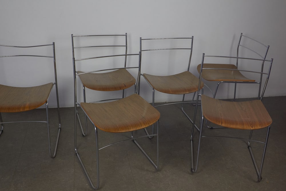 Chairs by Anonima Castelli, 1970s, Set of 6 - 10