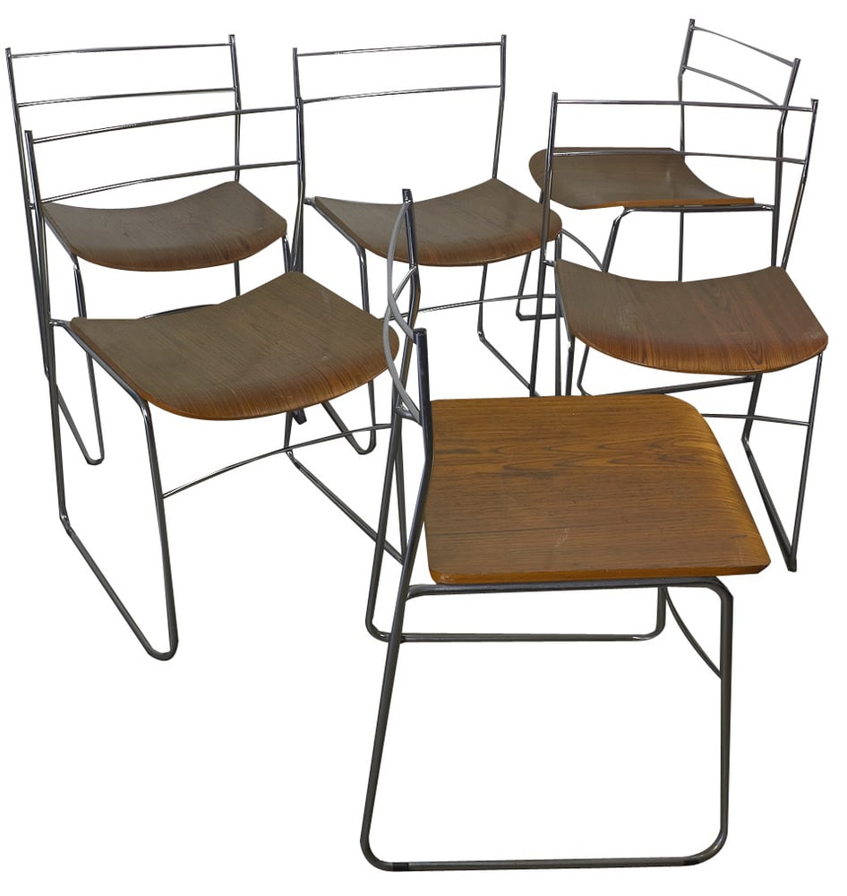 Chairs by Anonima Castelli, 1970s, Set of 6 (1 of 18)