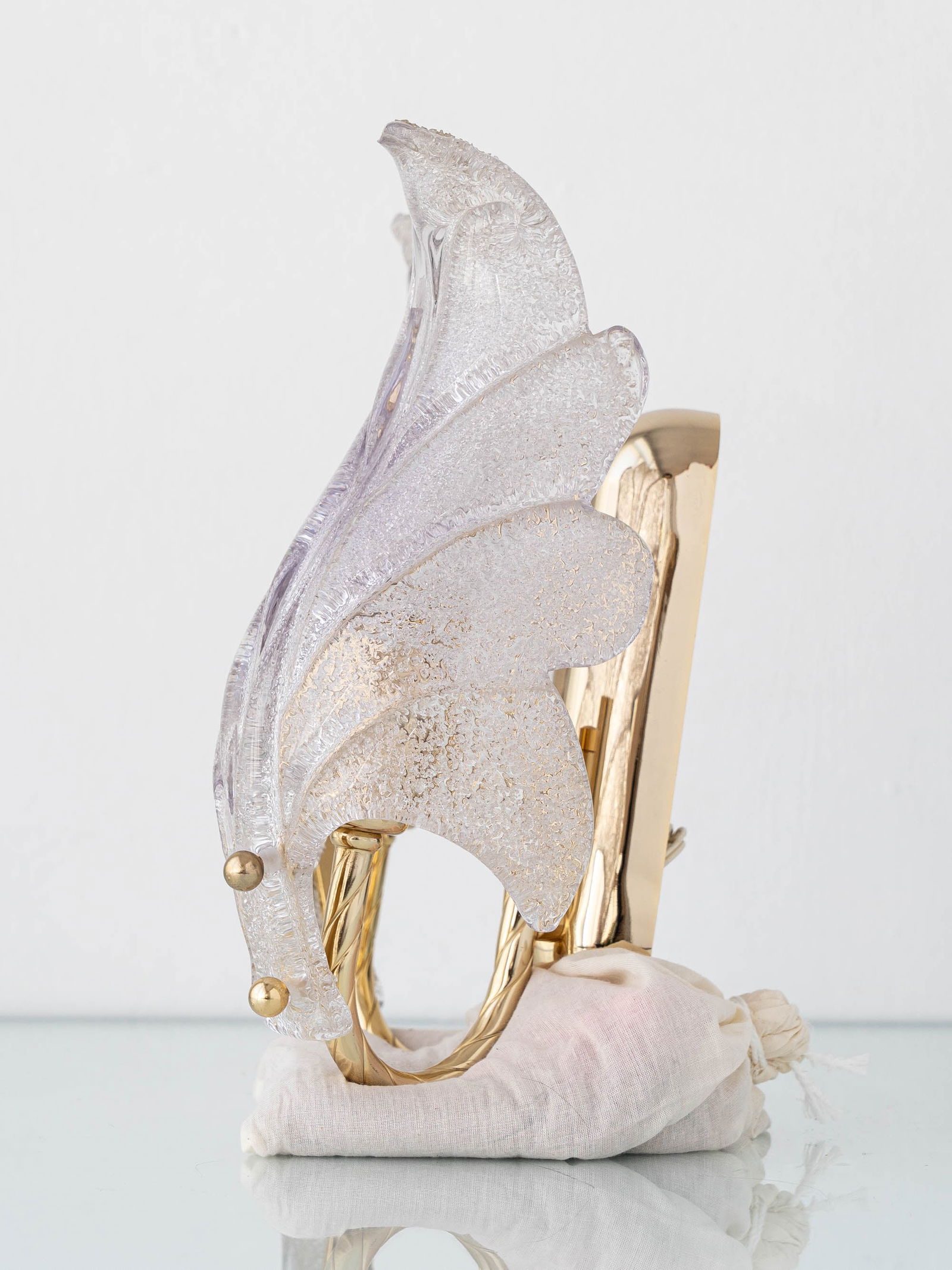 Mid-Century Graniglia Glass Wall Sconce, Italy, 1960s - 2