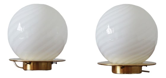 Italian Ball Table Lamps, Set of 2 (1 of 5)