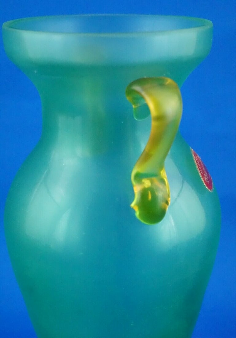 Murano Blown Glass Amphora Vase by Barbini, 1950s - 17
