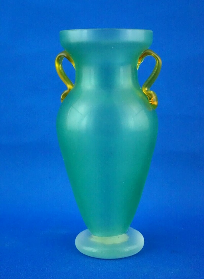 Murano Blown Glass Amphora Vase by Barbini, 1950s - 5