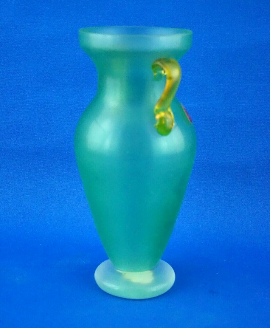 Murano Blown Glass Amphora Vase by Barbini, 1950s - 6