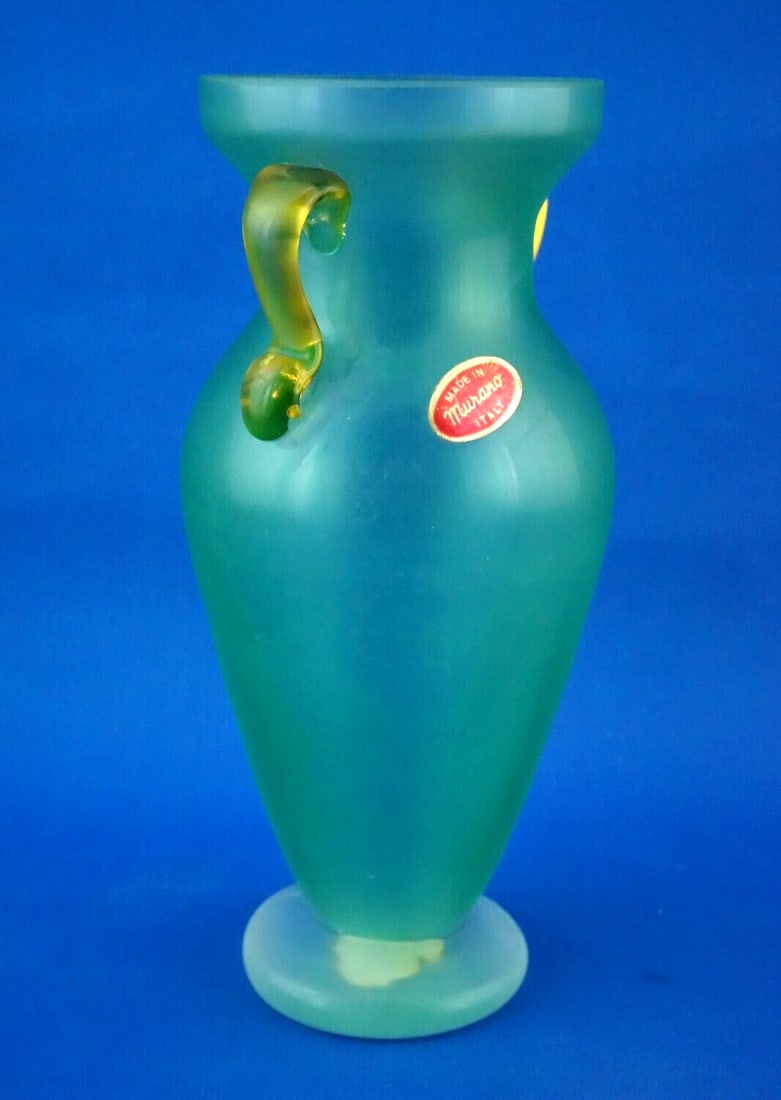 Murano Blown Glass Amphora Vase by Barbini, 1950s - 7