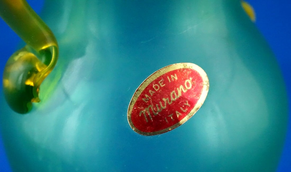 Murano Blown Glass Amphora Vase by Barbini, 1950s - 8