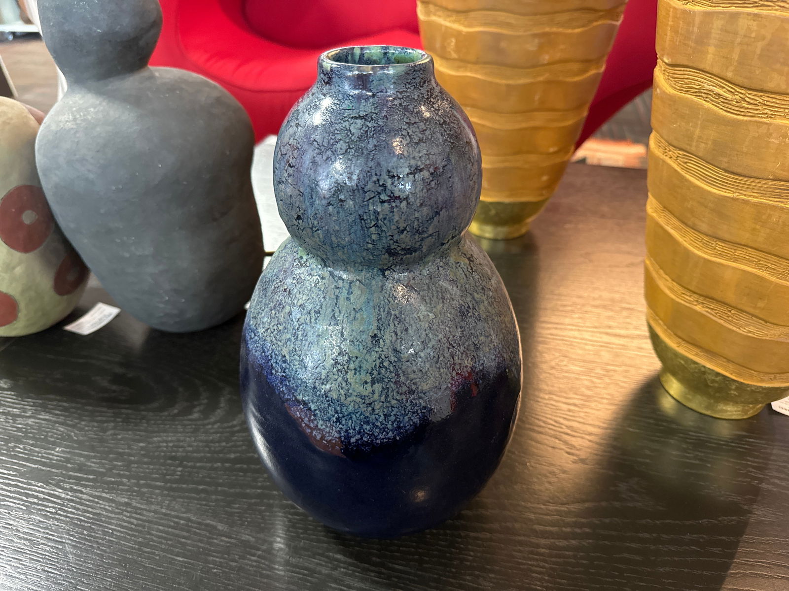 Large Bilobed Ceramic Vase byFelix Gête for CAB, 1920s - 5