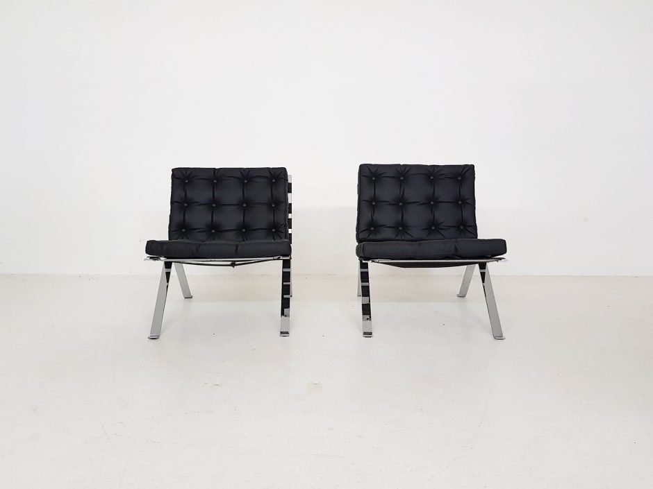 Set of Model Euro 1600 Lounge Chairs for Girsberger - 3