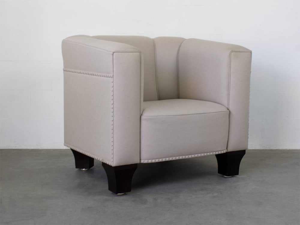 Armchair and Ottoman for Wittmann, 1980s, Set of 3 - 4
