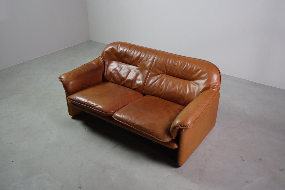 DS-16 Leather Sofa from de Sede, Switzerland, 1970s - 11
