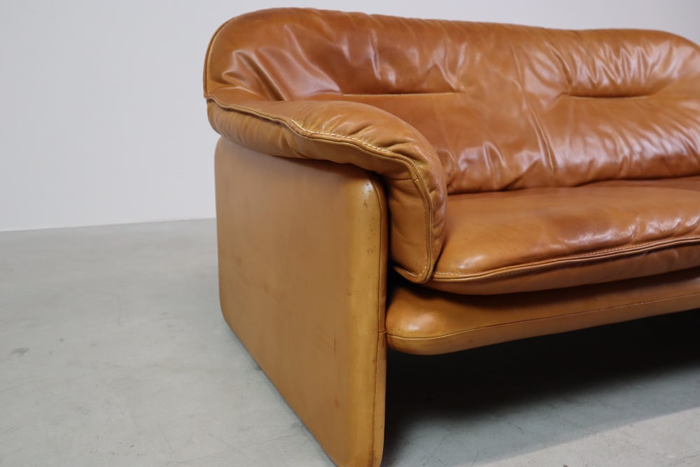 DS-16 Leather Sofa from de Sede, Switzerland, 1970s - 4