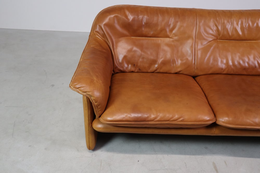 DS-16 Leather Sofa from de Sede, Switzerland, 1970s - 6