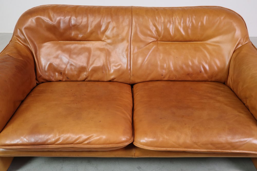 DS-16 Leather Sofa from de Sede, Switzerland, 1970s - 8