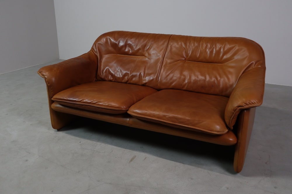 DS-16 Leather Sofa from de Sede, Switzerland, 1970s - 9