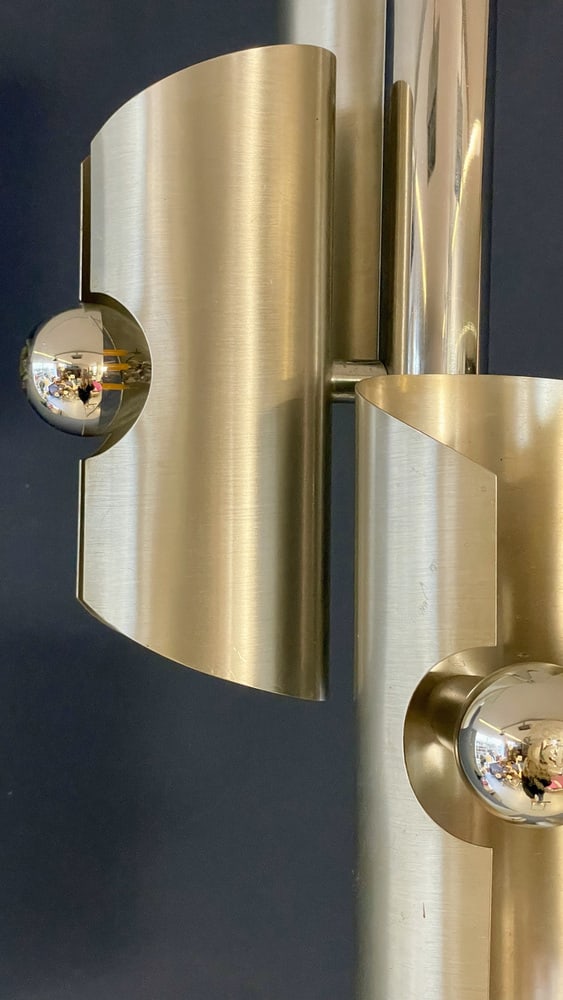 Silver Lamp with 4 Top Bulbs - 3