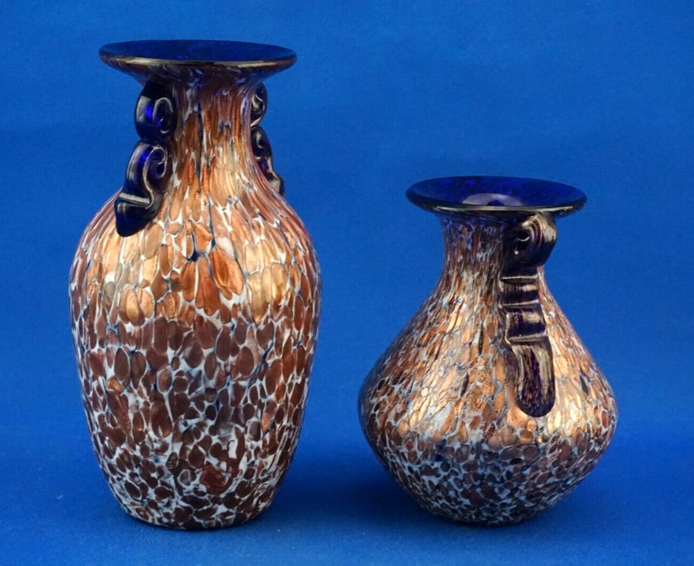 Glass Vases, 1960s, Set of 2 - 4
