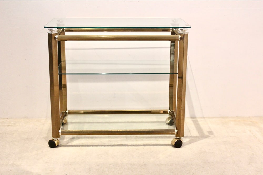 Brass & Nickel Bar Cart by Ponti & Terenghi, 1960s - 3
