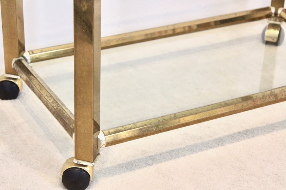 Brass & Nickel Bar Cart by Ponti & Terenghi, 1960s - 9