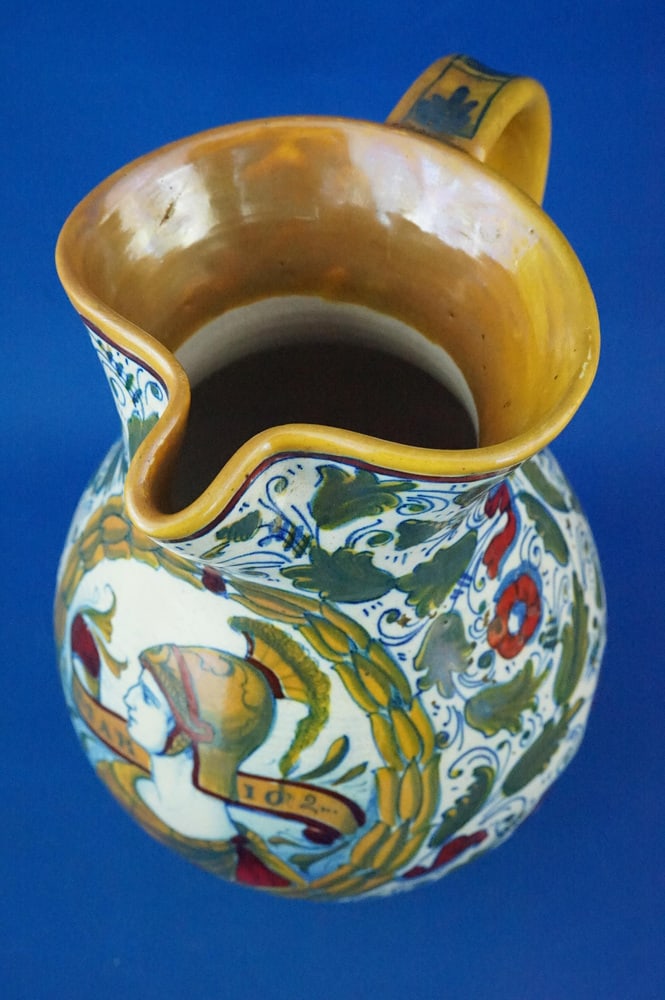 Ceramic Jug Vase by Gualdo Tadino for ICAP, 1920s - 11