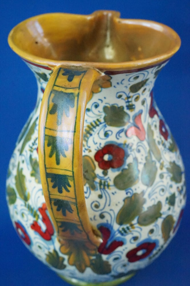 Ceramic Jug Vase by Gualdo Tadino for ICAP, 1920s - 13