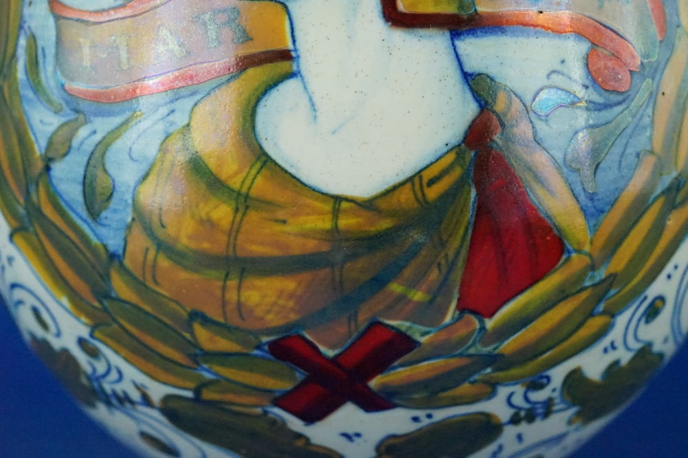 Ceramic Jug Vase by Gualdo Tadino for ICAP, 1920s - 15