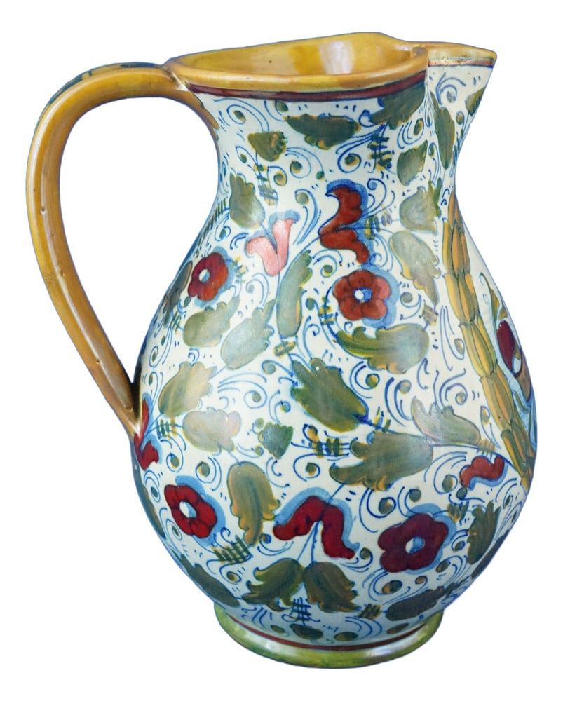 Ceramic Jug Vase by Gualdo Tadino for ICAP, 1920s (1 of 20)