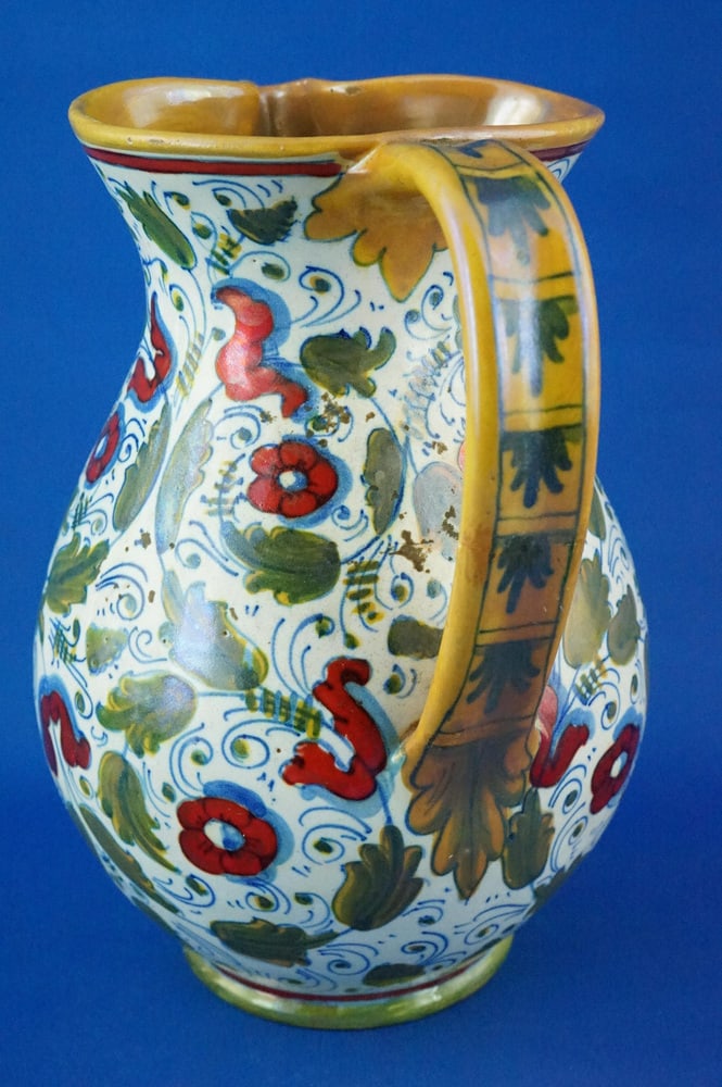 Ceramic Jug Vase by Gualdo Tadino for ICAP, 1920s - 5