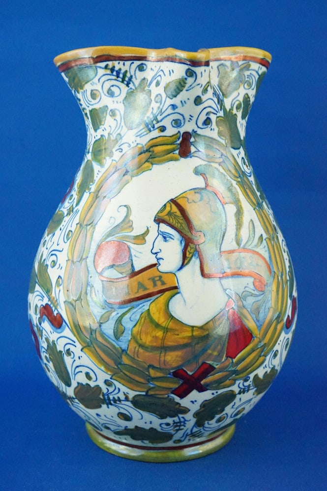 Ceramic Jug Vase by Gualdo Tadino for ICAP, 1920s - 8