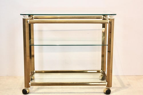 Brass & Nickel Bar Cart by Gio Ponti & Terenghi - 11