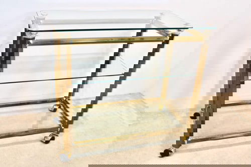 Brass & Nickel Bar Cart by Gio Ponti & Terenghi - 2