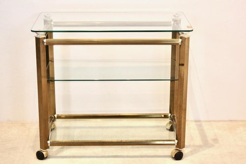 Brass & Nickel Bar Cart by Gio Ponti & Terenghi - 3