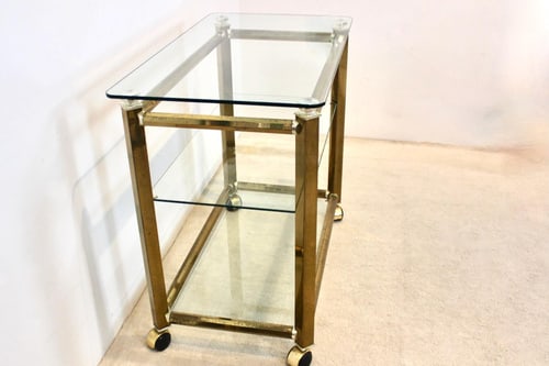 Brass & Nickel Bar Cart by Gio Ponti & Terenghi - 8