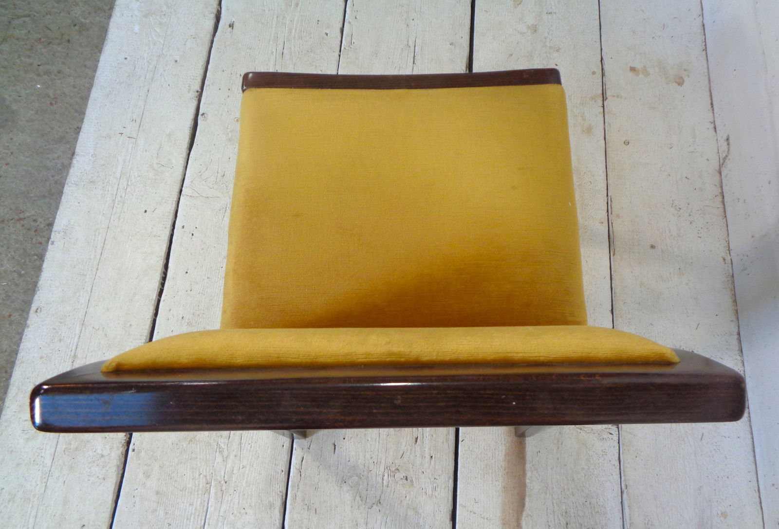 Chairs in Beech and Gold Silk Velvet, 1980s, Set of 4 - 13