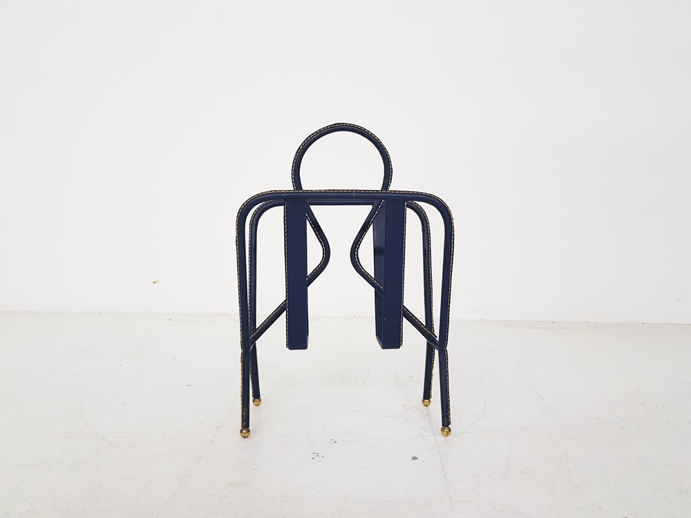 Magazine Stand by Jacques Adnet, France, 1950s - 2