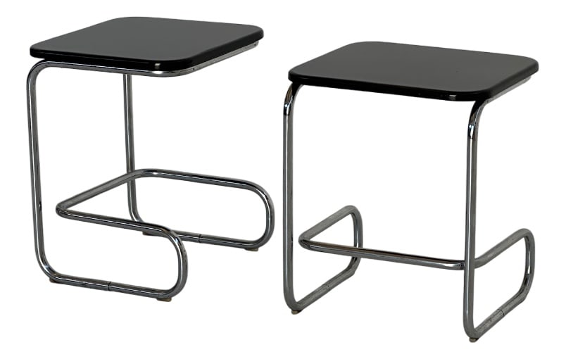 Brutalist Coffee Tables, 1950s, Set of 2: Country of Manufacture: unknown Design Period: 1950 to 1959 Production Period: 1950 to 1959 Restoration and Damage Details: Light wear consistent with age and use Detailed Condition: Very Good