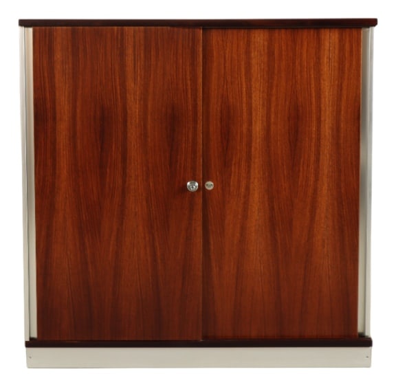 Cabinet by Fazioli and Parisi for Mim Roma, 1970s: Elegant modular cabinet from the “Pascal” series by mim roma, italy, 1976.Attributed to ico parisi and domenico fazioli, this piece represents the refined italian corporate modernism of th