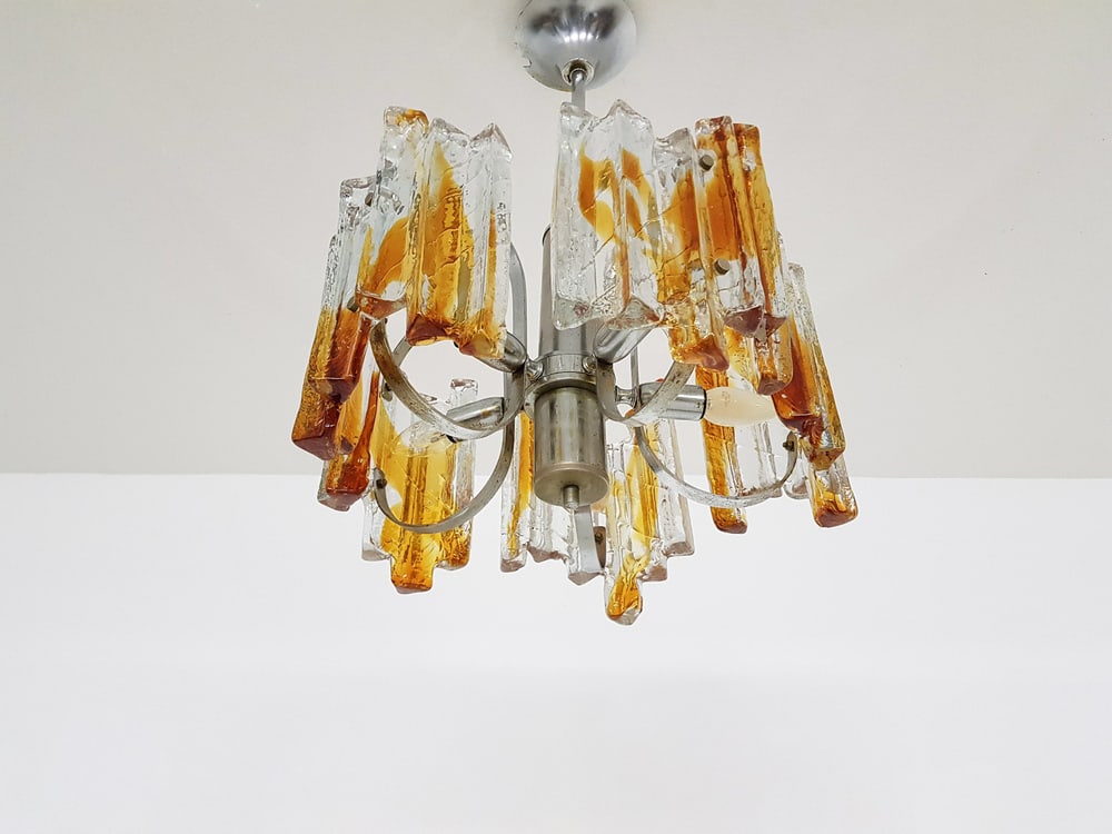 Italian Murano Glass Ceiling Lamp, 1970s - 2