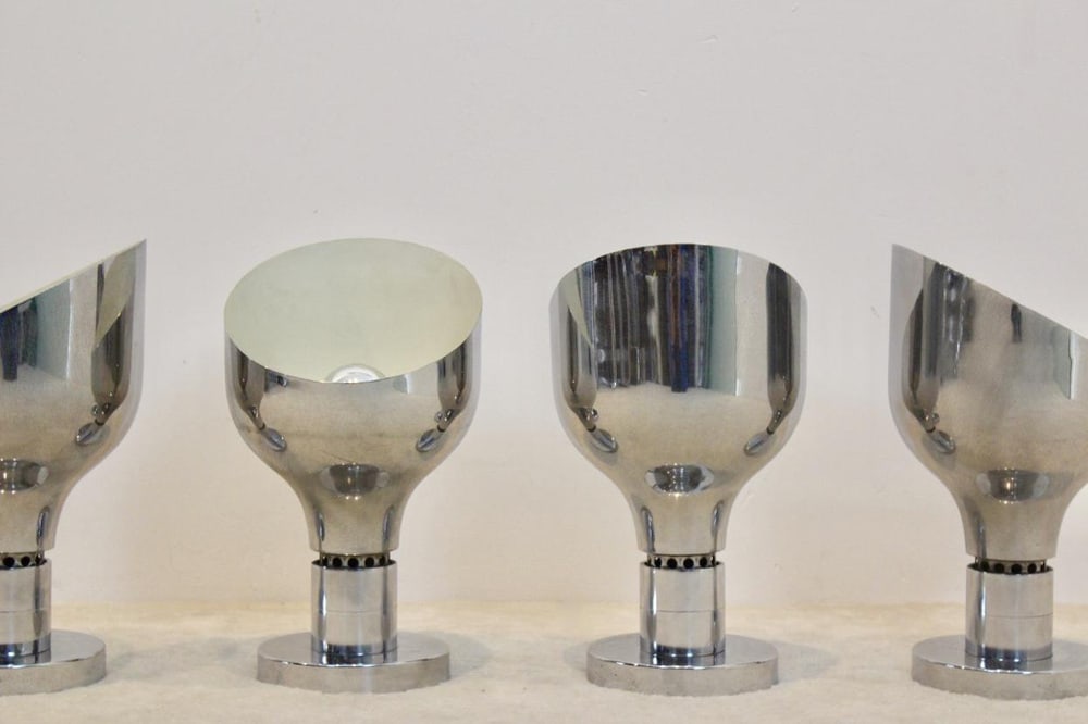 Chromed AM/AS Ceiling Spotlight by Albini, Helg & Piva - 2